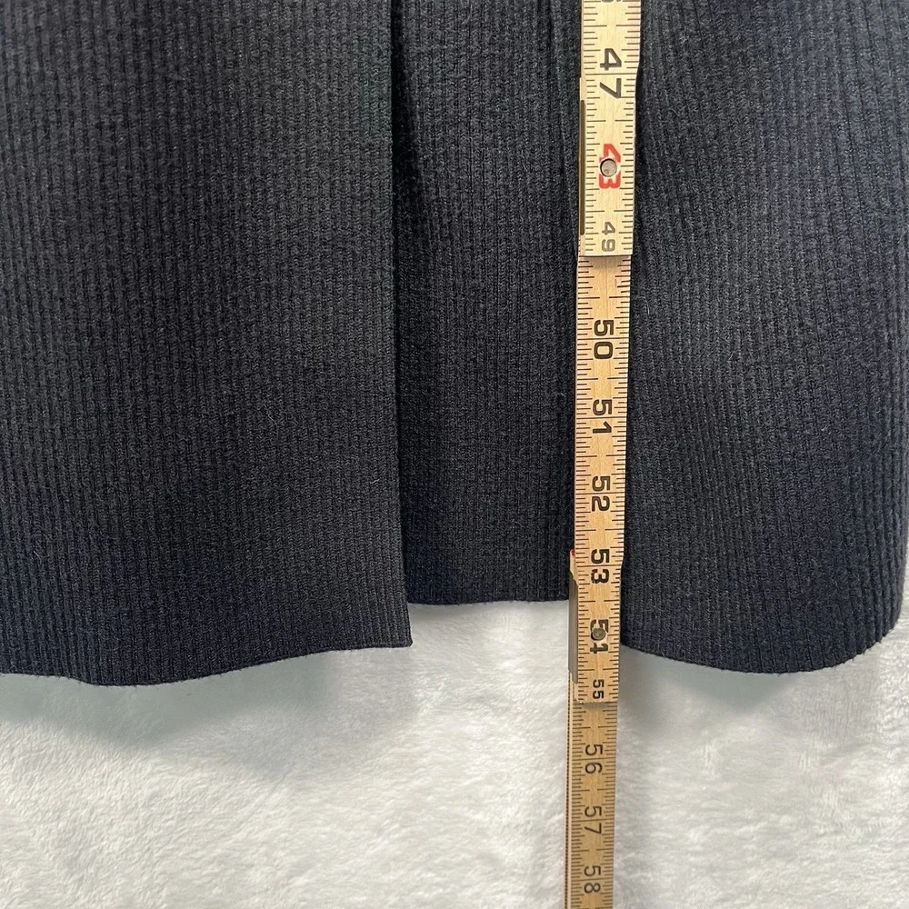 Abercrombie & Fitch Soft A&F Ribbed Maxi Dress Womens Small Black Long Sleeve